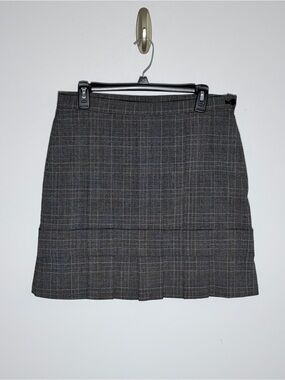 MLLP Vintage Plaid Mini Skirt in Gray - Classic Tailored Fit School Girl Stylr